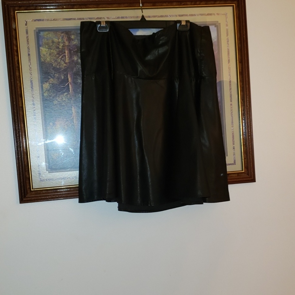 Faux leather skirt from Lane Bryant!